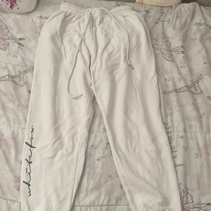 White Fox Women White Swatpants